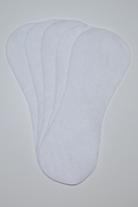 Pack of 5 Fleece Nappy Liners - White