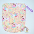 Monkey Foot Wet Bag with gusset - Large - Unicorn Princess