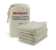 Blueberry Organic Cotton Prefolds