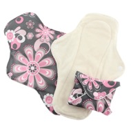 30% OFF! Pink Daisy Feminine Pads: Organic Cotton: Petals