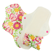 30% OFF! Pink Daisy Feminine Pads: Organic Cotton: Butterflies