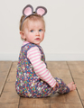 55% OFF! Frugi Kneepatch Dungarees: Mouse Ditsy  0-3m