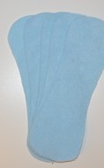 Pack of 5 Fleece Nappy Liners - Baby Blue