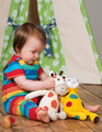 40% OFF Frugi Kneepatch Dungarees: Rainbow Stripe