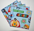 5-Pack Large Washable Wipes: Superheroes Velour