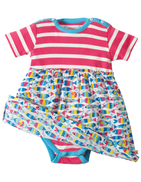 55% OFF! Frugi Boat Neck Body Dress: Bubble Fish