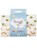 30% OFF! Frugi Lovely 2-Pack Muslins: Rainbow/Bee