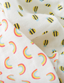 30% OFF! Frugi Lovely 2-Pack Muslins: Rainbow/Bee