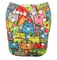 Alva Baby Onesize Nappy: Cool Cats