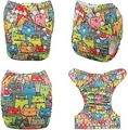 Alva Baby Onesize Nappy: Cool Cats