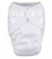 20% OFF! Alva Baby Newborn Nappy (Snaps): White