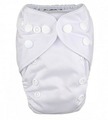 NEW! Alva Baby Newborn Nappy (Snaps): White