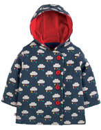 55% OFF! Frugi Cosy Button Up Jacket: Rainclouds  0-3