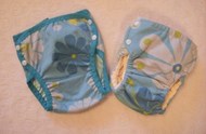30% OFF! Dunk n Fluff Nappy Wrap - L - Turquoise Floral