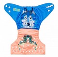 Alva Baby Onesize Nappy: Wolf