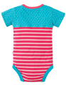 50% OFF! Frugi Percy Panelled Body: Bunny  NB 0-3 3-6m