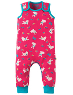 50% OFF! Frugi Kneepatch Dungaree: Holibob Bunny 0-3m