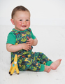40% OFF! Frugi Kneepatch Dungaree: Jungle Safari
