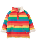 40% OFF! Frugi Little Snuggle Fleece: Rainbow Stripe