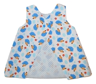 9-12m Open Back Dress - Hedgehog