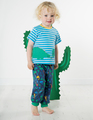 50% OFF! Frugi Felix Wrap Around Top: Dino  0-3 3-6