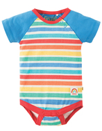 50% OFF! Frugi Bodysuit: Rainbow Candy Stripe NB 0-3m